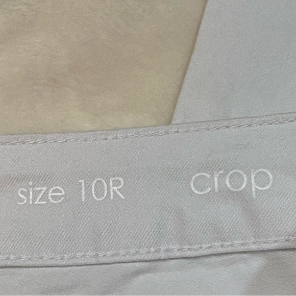 NWT NEW DIRECTION / White Denim Crop Jeans High Rise Embroidered Detail Size 10R - Picture 4 of 11